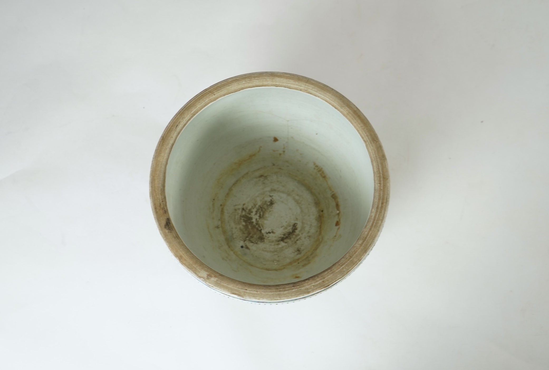 A Samson famille verte fish bowl, in Chinese Kangxi style